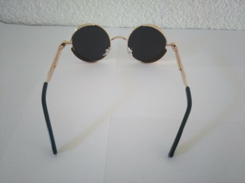Sonnenbrille Brille Retrobrille runde Gläser Steampunk verschiedene Farben