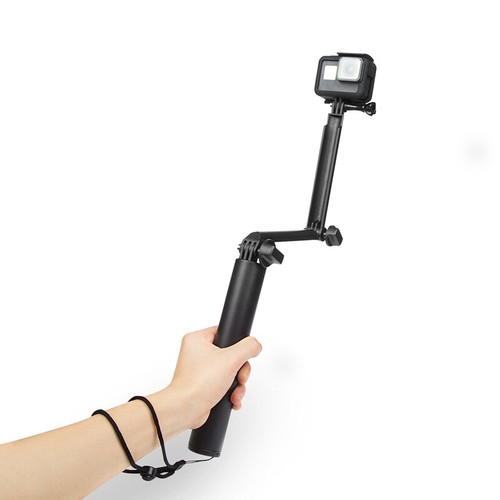 Waterproof 3-Way Grip Monopod Selfie Stick With Hand Strap For GoPro Hero 7 6 5