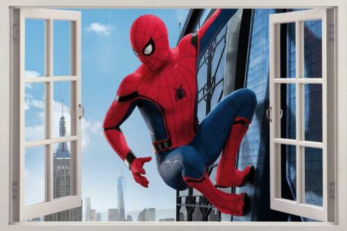 Spider Man Homecoming 3D Window Decal Wall Sticker Home Art Mural Marvel J343