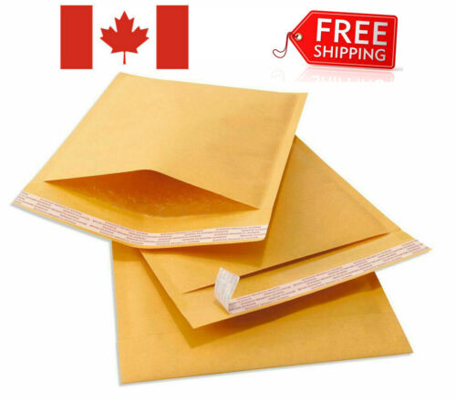 5 x 7 Kraft Bubble Mailers Gold Self Seal Padded Envelopes 5/"x 7/" Size #000