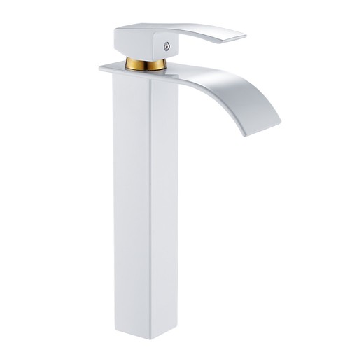 robinet cascade salle de bain évier Comptoir bassin Mélangeur chrome carré mono