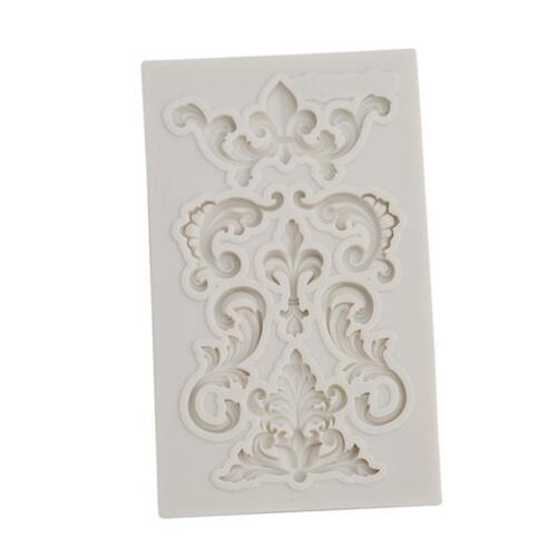 Small Lace Flower Baking Mat Silicone Mould DIY Fondant Cup Cake Decor Tool BM 