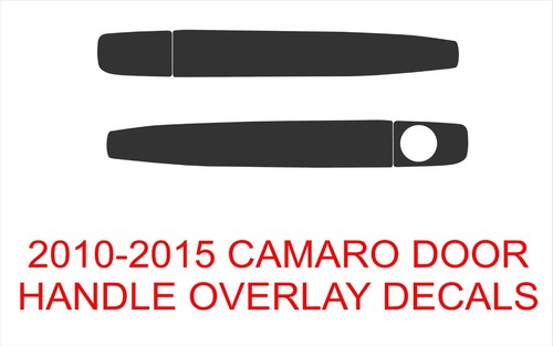 Fits: Camaro 2010-2015 Camaro Door Handle Overlay Decals