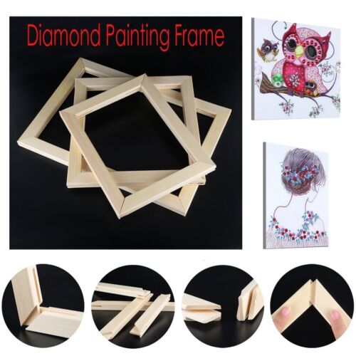 5D Diamond Painting Frame Photo DIY Cross Stitch Embroidery Wooden Canvas 1pc 