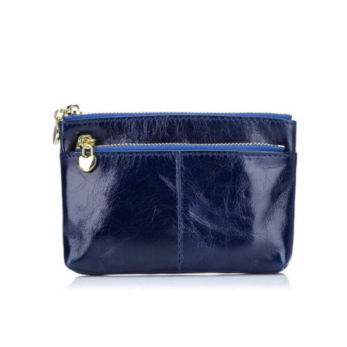 Fashion Women Lady Top Waxy Leather Wallet Bag Small Change Case Clutch Purse