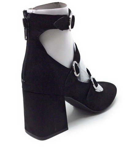 Indigo Rd Womens Jallen Heeled Mary Jane Pump Black Velvet Size 7 M US