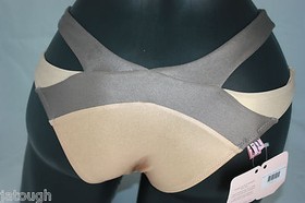 Agent Provocateur ~ MAZZY ~ bikini bottoms BNWT AP size 2 metallic UK 8/10 gold