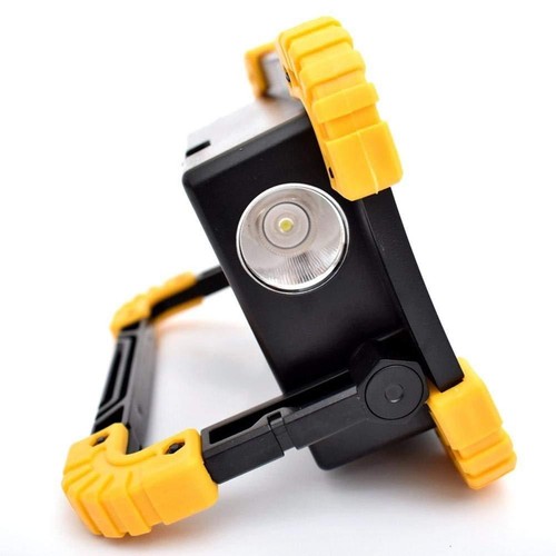 LED Work Light Waterproof Emergency USB Rechargeable Flood Lamp Power Bank