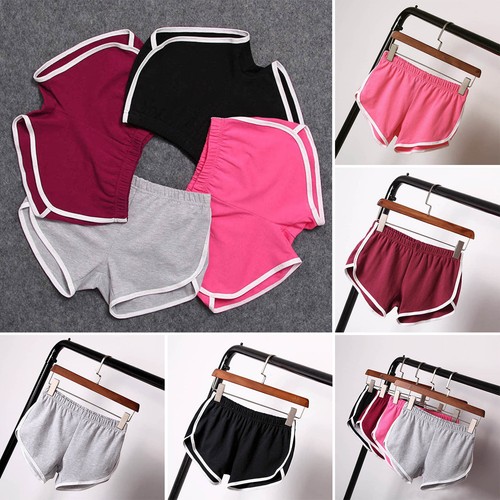 Womens Sports Shorts Casual Beach Summer Running Gym Yoga Pants Plus Size NEW