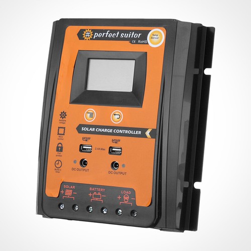 30A 50A 70A 12V 24V MPPT Solarpanel-Ladegerät-Controller Batterieregler und USB