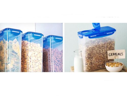 BPA Free Lock & Lock Cereal Dispenser 3.9L Food Snack Storage Plastic Container 