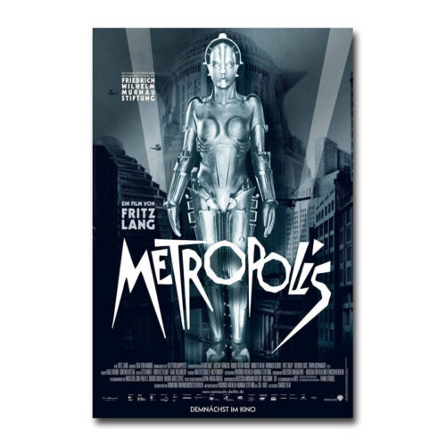 Metropolis German Vintage Movie Silk Canvas Poster Wall Art Print 24x36 inch