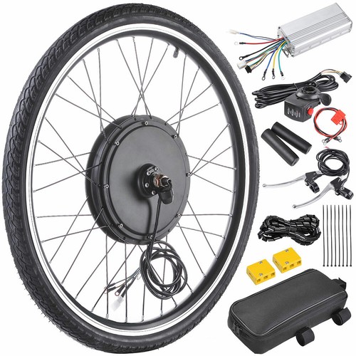 26/" Electric Bicycle Motor Conversion Kit Front Rear Wheel E Bike Hub 500W 1000W
