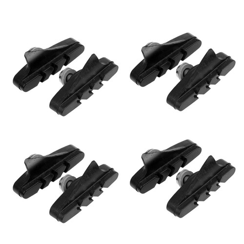 8 stück Fahrrad Rennrad Fahrradbremse Bremsgummi Schwarz Pads Blocks //