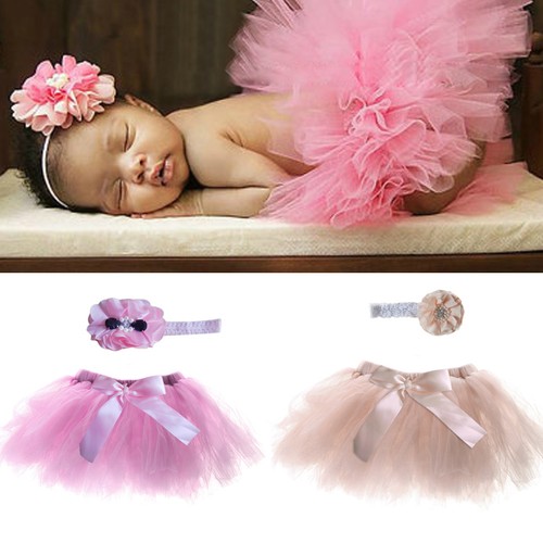 Newborn Baby Girl Crochet Knit Tutu Skirt Costume Photography Photo Prop Outfits