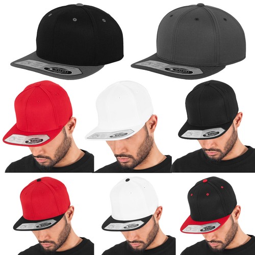 Flexfit Yupoong 110 fitted Snapback Cap Flexfit One Ten 8 Farben