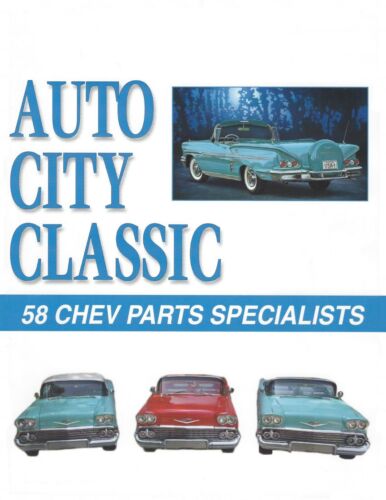 1958 Chevrolet Ignition Lock Cylinder with Key and 58 Chevy Parts Catalog 