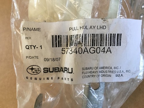 SUBARU OEM Pull Handle Opener Assembly 57340AG04A