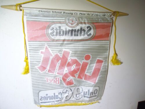 Details about  / VINTAGE NOS 1970/'s Schmidt/'s Light Beer Banner Sign ONLY 96 CALORIES CHEAP!