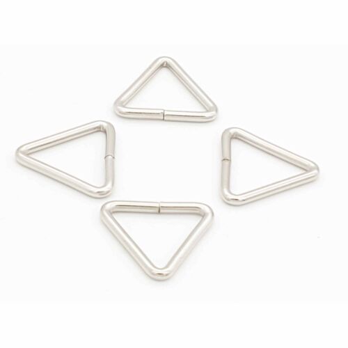 Chrome Triangle Anneau Métallique Boucle Sac à main triangulaire Loop Hoop toile 
