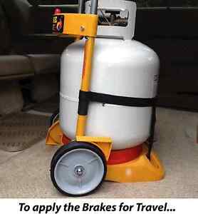 Propane Easy Cart Fire Pit BBQ Grill Cylinder Dolly handtruck tank not included