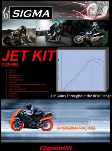2004-08 Kawasaki KX125 KX 125 cc Custom Jetting Carburetor Stage 1-3 Jet Kit 