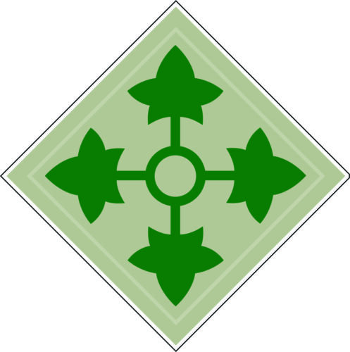 4th Infantry Division Regiment military Logo Bumper Sticker Vinyl Decal