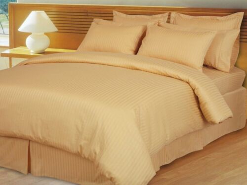 Bedding Collection 1000TC Egyptian Cotton Choose Solid/Strip Color Olympic Queen 