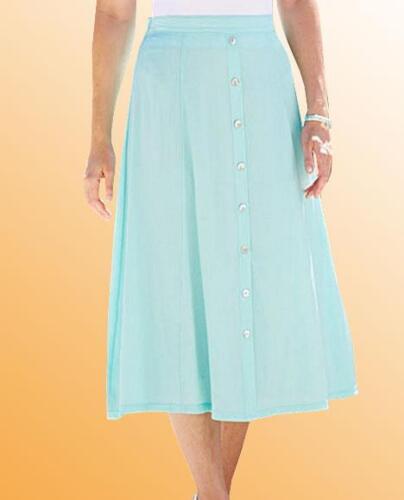Ladies Skirt Simply be Length 29 in Size 12 UK Pastel Green Holiday Perfect 