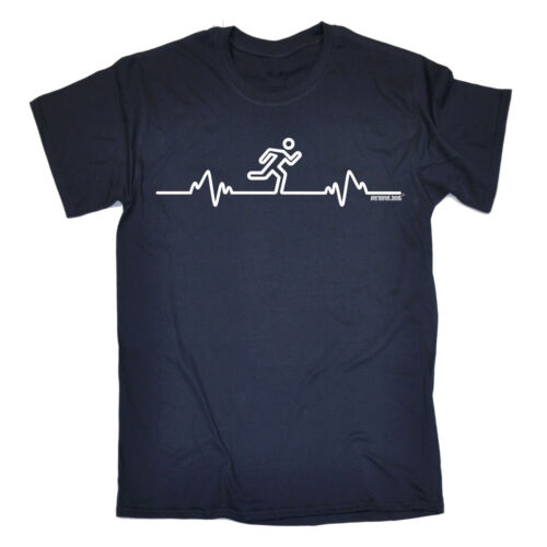 Running Heart Beat Pulse T-Shirt Jogging Courir Jogging Runner Gym Cadeau Anniversaire