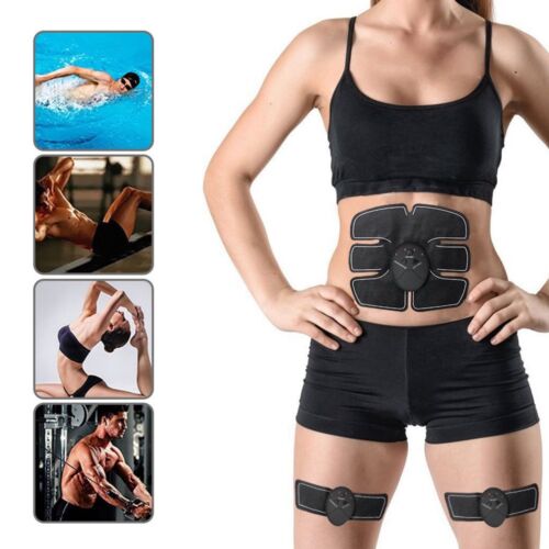 EMS Muscle Training Gear Body Six Pack Fit Set Pads Electrical Workout Fitness