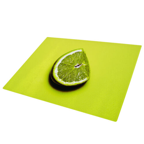 Green White Black Lime Cool Glass Chopping Board Kitchen Worktop Saver 