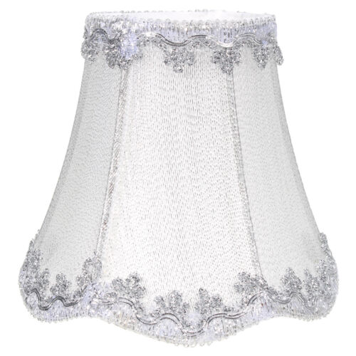 Vintage Small Lace Lamp Shades Textured Fabric Covers for Ceiling Chandelier 