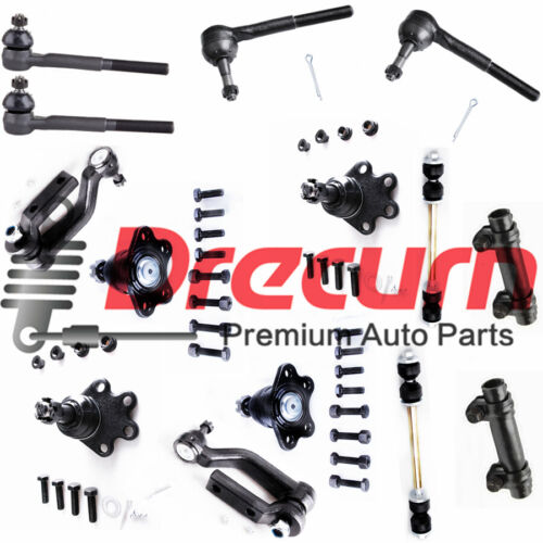 14PC Steering Tie Rod Ball Joint Idler Arm Sway Bar SET For GMC Safari Astro AWD 