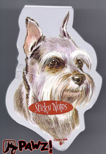 SCHNAUZER Grey Dog Breed Sticky Notes Memo Pad 