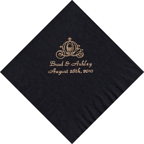 50 PERSONALIZED BEVERAGE cocktail NAPKINS in 24 hours 