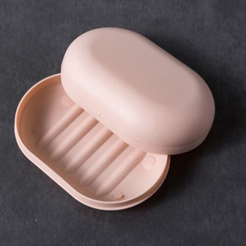 Washing Soap Box Dish Case Container Travel Seal Soap Case Candy Colors   JU 