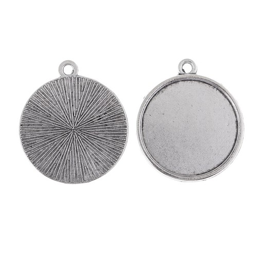 48 un mixed Redondo Círculo Discos en Blanco Etiquetas Stamping Collar colgantes de Encantos