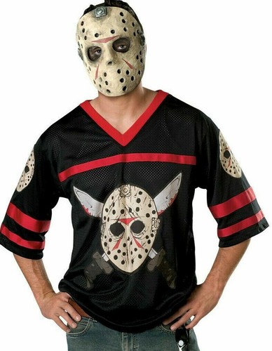 Mask Friday 13th Fancy Dress Costume Mens Adult JASON VOORHEES Hockey Shirt