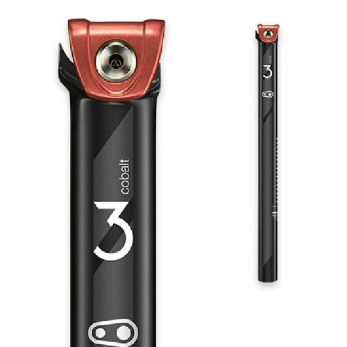 $100 MSRP 31.6 400mm Zero Offset Red//Black Crank Brothers Cobalt 3 Seatpost