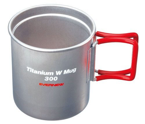 NEW Ebanyu titanium W mug 300FH RED EBY269R EVERNEW