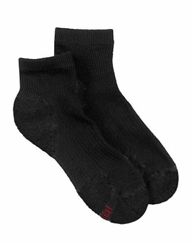 Hanes Men's Ankle Socks 6-Pack ComfortBlend Comfort Durable Heel White or Black 