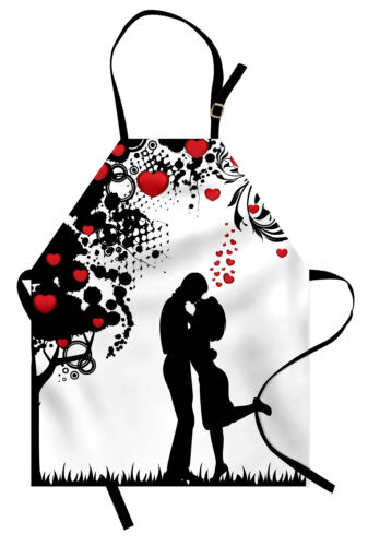 Kuss Kochschürze Liebhaber in Nähe von abstrakten Baum Fester Digitaldruck 