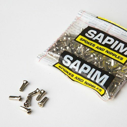 spokesSilver finish pack of 36 12mm Long Sapim Brass Nipples for 14G 2.0mm