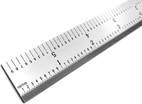 Benchmark Tools 10 Ea 6/" 5R Rigid Machinist Ruler Grads Brushed Stainless Steel