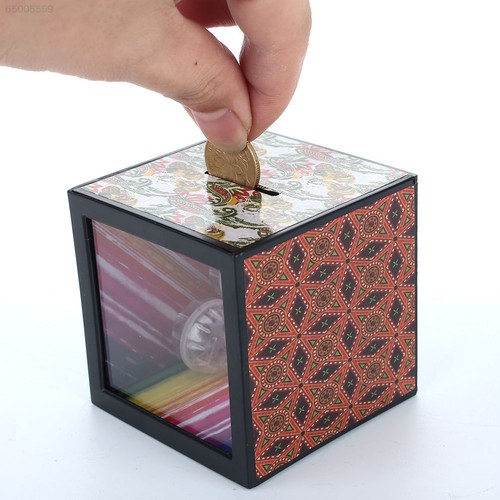 7DB3 Coin Disappear Magic Money Box Flash Money Box Party Save Money