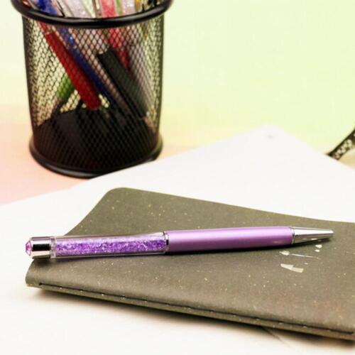1x Hot Gift Ballpoint Pen bling Diamond Crystal Metal Pen  Student Office 2BLUS 