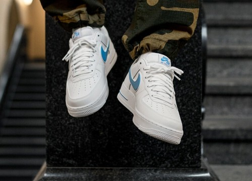 Nike Air Force 1 One Low 07 Sneaker Men/'s Lifestyle Shoes White University Blue