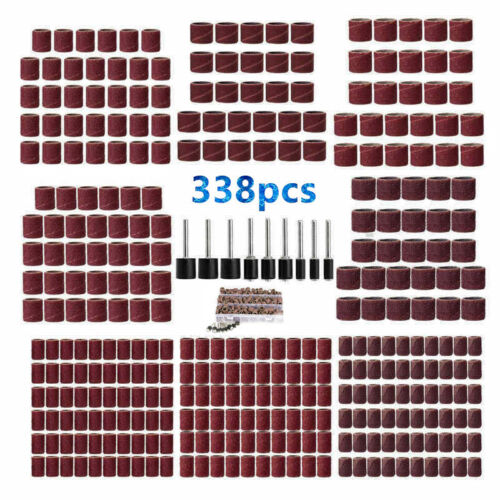 252/338X Sanding Drum Kit Nail Drill Bit Polished Dremel Accessories Rotary Tool 