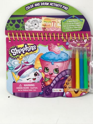Shopkins Color And Draw Activity Pad By Bendon 